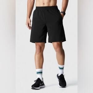 Fabletics The Franchise Short Lined 9” Solid Black Athletic Workout NWT Sz XS